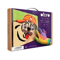 Coloring with clay set by numbers - Pug Dog