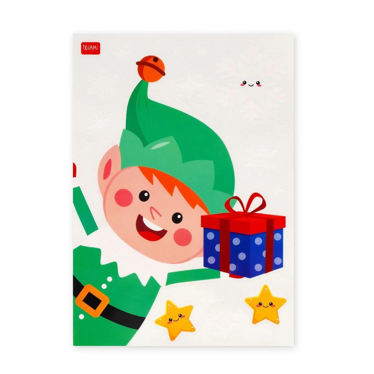 35 STATIC CLING STICKERS - WINDO-WOW - CHRISTMAS