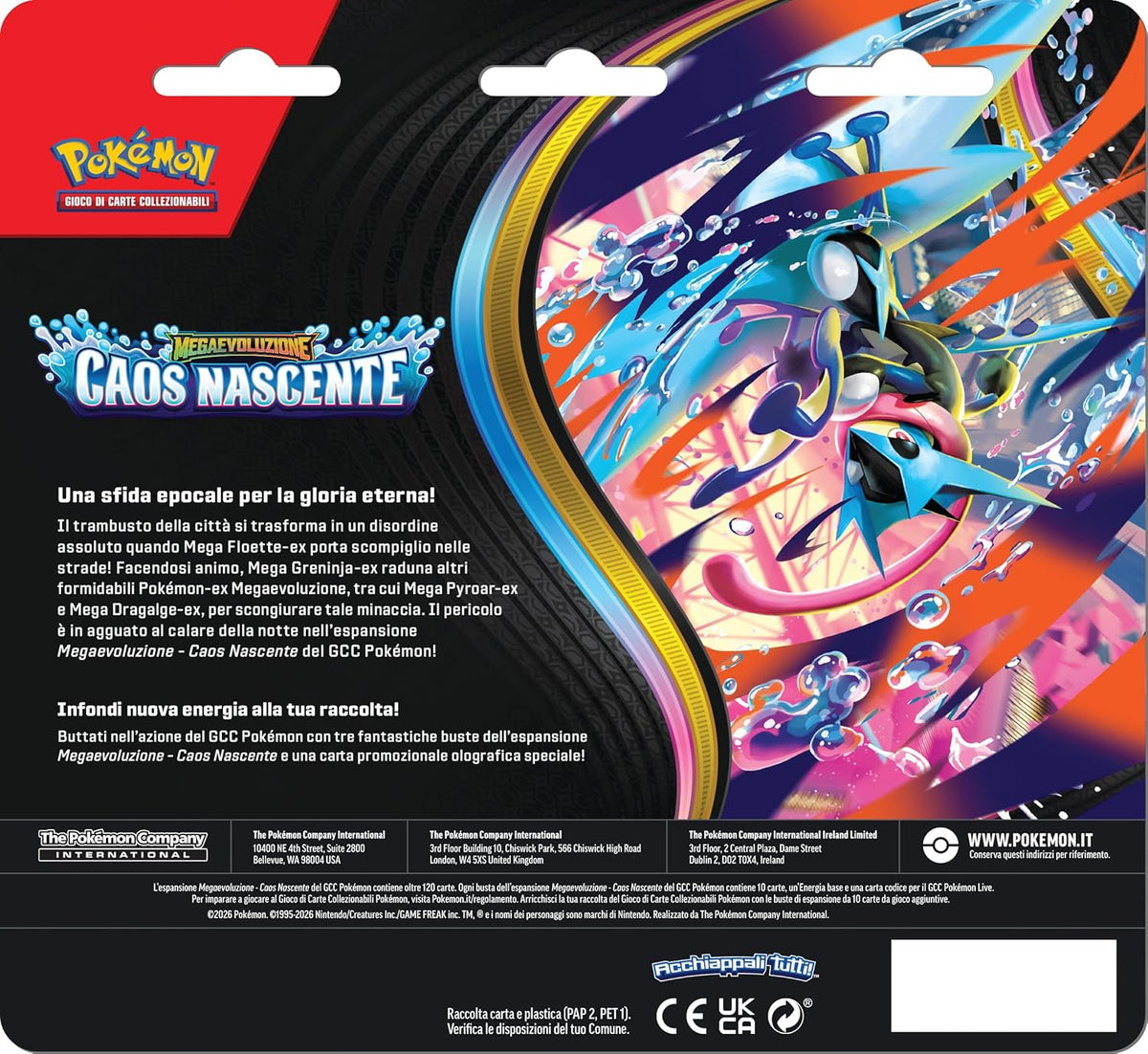 Pokémon M4 - Caos Nascente - Blister 3 Bustine
