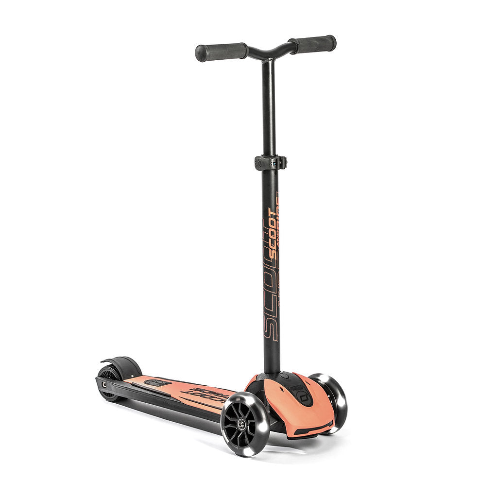 HighwayKick  5 - Monopattino 3 ruote con luci led - Peach