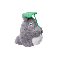My Neighbor Totoro Nakayoshi Grey Plush With Leaf