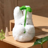 My Neighbor Totoro Nakayoshi White Plush With Leaf