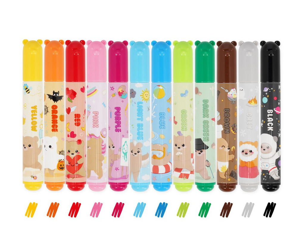 TEDDY FRIENDS - SET DI 12 PENNARELLI - TEDDY BEAR