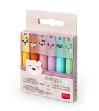 TEDDY'S STYLE Set 6 Evidenziatori Teddy Bear