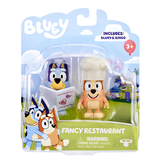 Coppia di personaggi Bluey