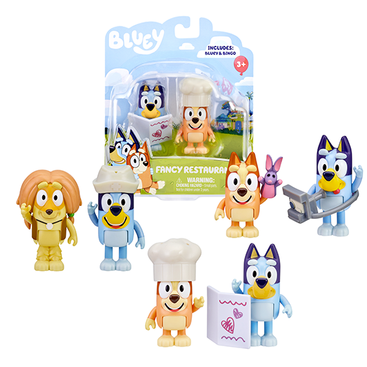 Coppia di personaggi Bluey