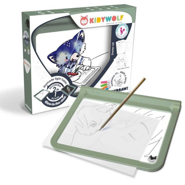 KidyDraw PRO Verde - Lavagna Luminosa disegno/scrittura
