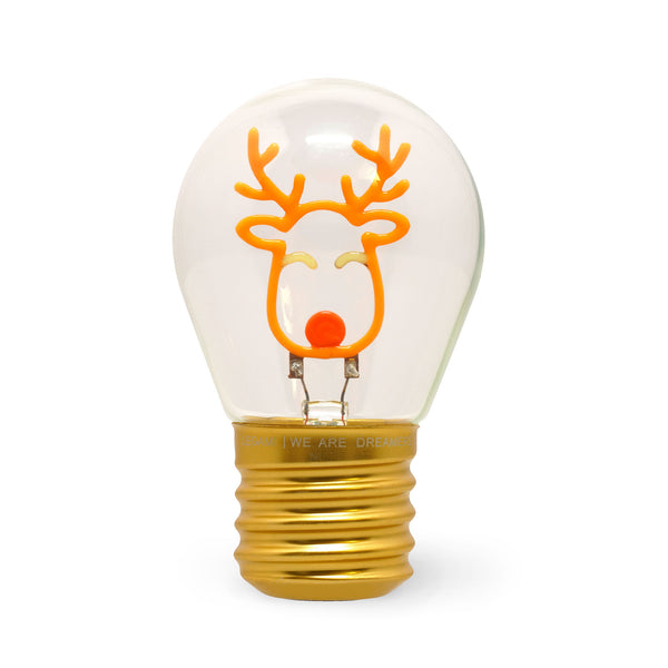 LIGHTBULB-SHAPED TABLE LAMP - BULB FICTION - REINDEER