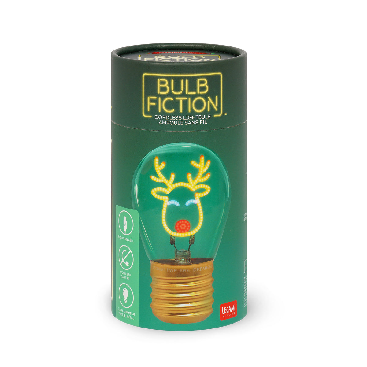 LIGHTBULB-SHAPED TABLE LAMP - BULB FICTION - REINDEER
