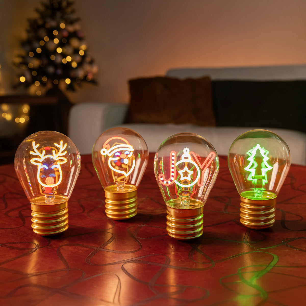 LIGHTBULB-SHAPED TABLE LAMP - BULB FICTION - REINDEER
