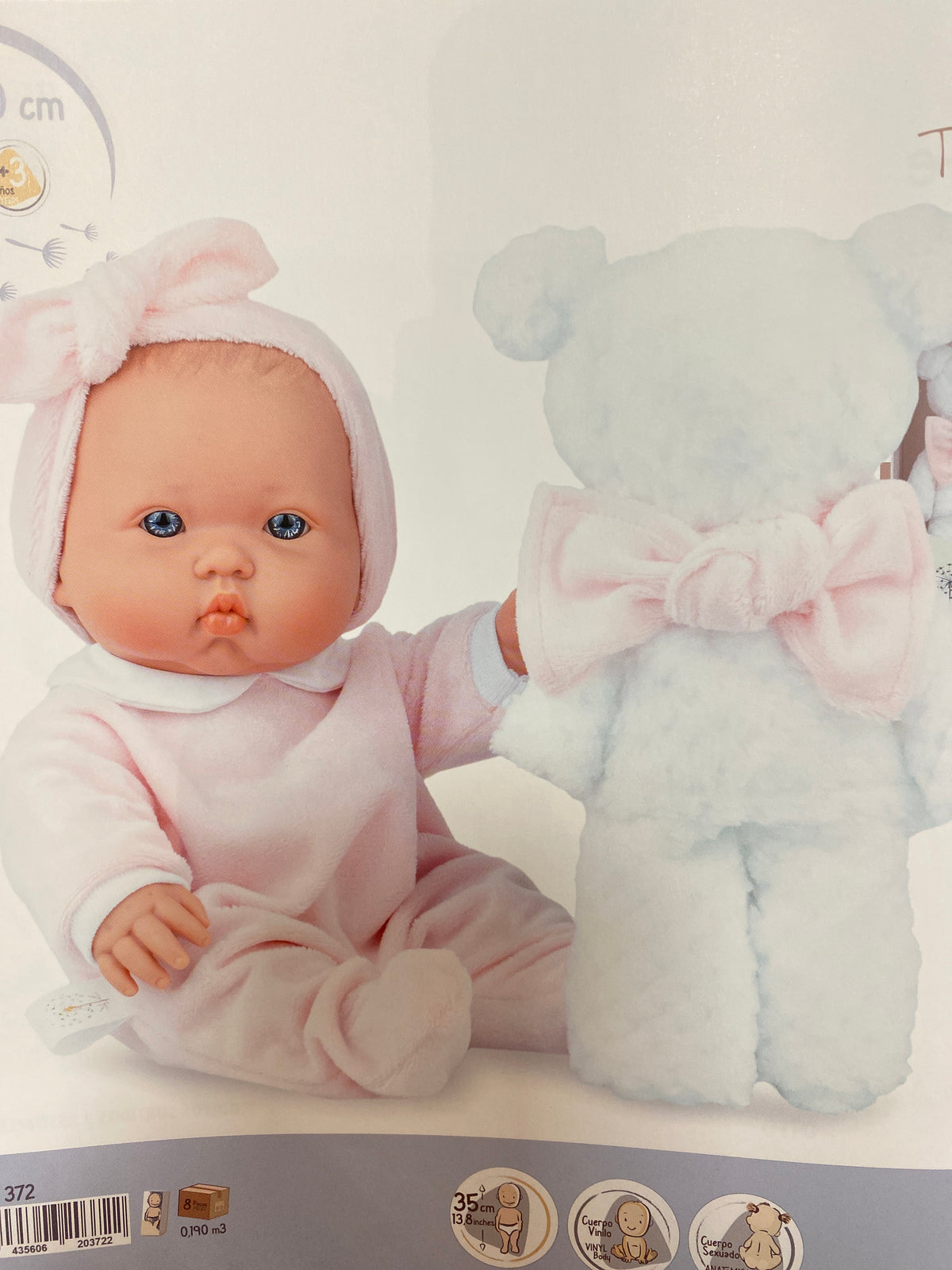 372 Betty Teddy Blanket, con scatola