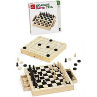 Scacchi Dama Tria Legno 30cm
