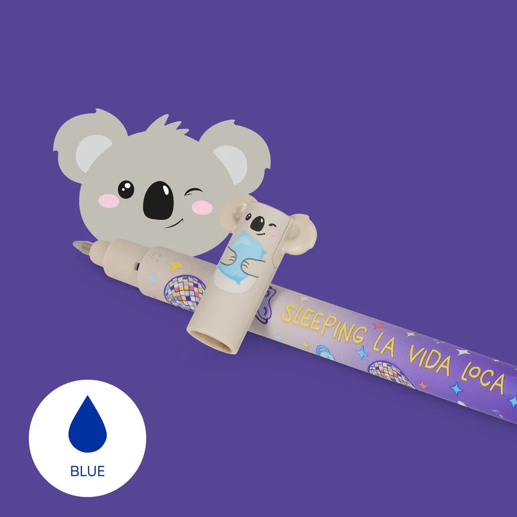 Erasable Gel Pen - KOALA - BLUE ink