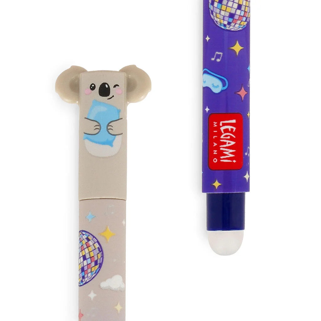 Erasable Gel Pen - KOALA - BLUE ink