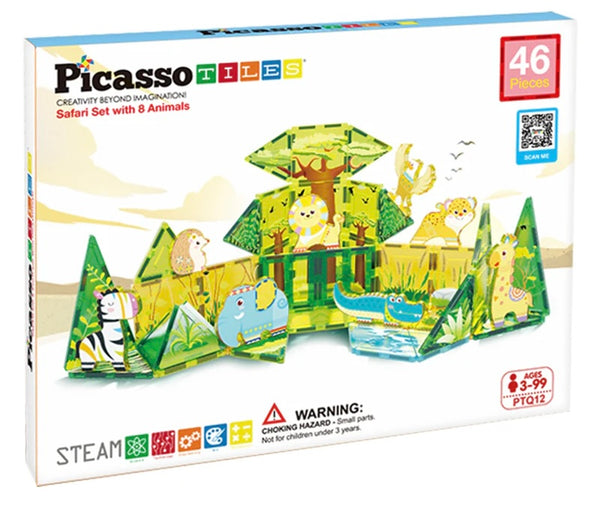Picasso Tiles Safari Set 46 pezzi