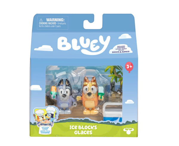 Coppia di personaggi Bluey - Socks e Bingo