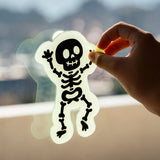 Set di Adesivi in Gel per Finestra - Windo-Glow Skeleton