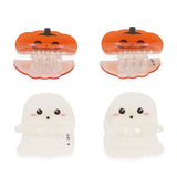 Clip me up! - set di 4 mini mollette per cap - ghost + pumpkin