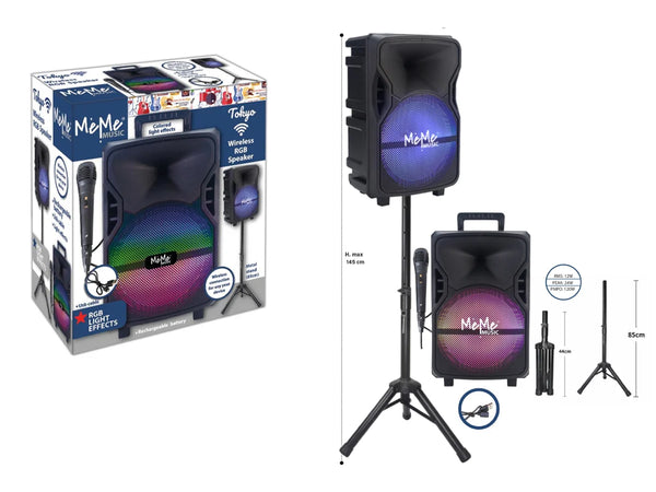 Tokyo Amplificatore con Microfono e Stand Wireless