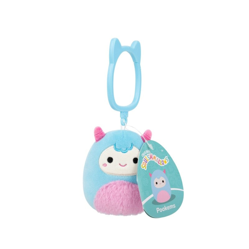 Squishmallows Clip On - Pookems  lo Yeti blu