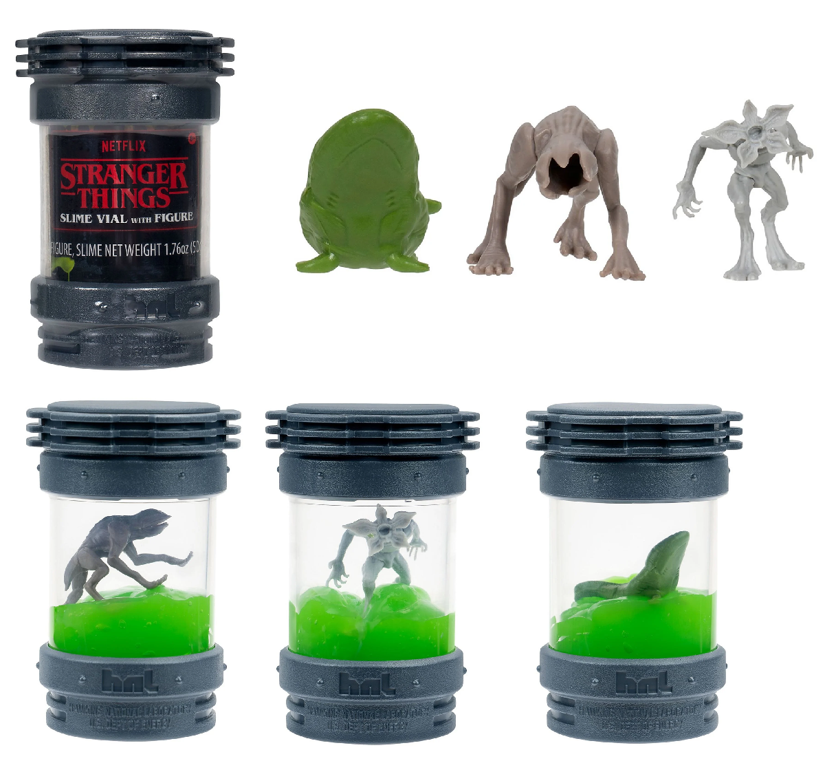 Stranger Things contenitore con Slime e personaggio 4,5 cm