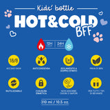 HOT&COLD BFF - BORRACCIA TERMICA PER BAMBINI - KITTY - 310 ML