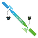 Make It Extra - Scented Jumbo Highlighter - Blue + Green