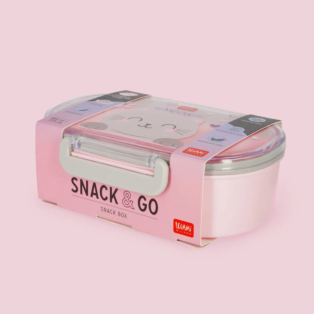 SNACK & GO - Porta Merenda - KITTY - 500 ML