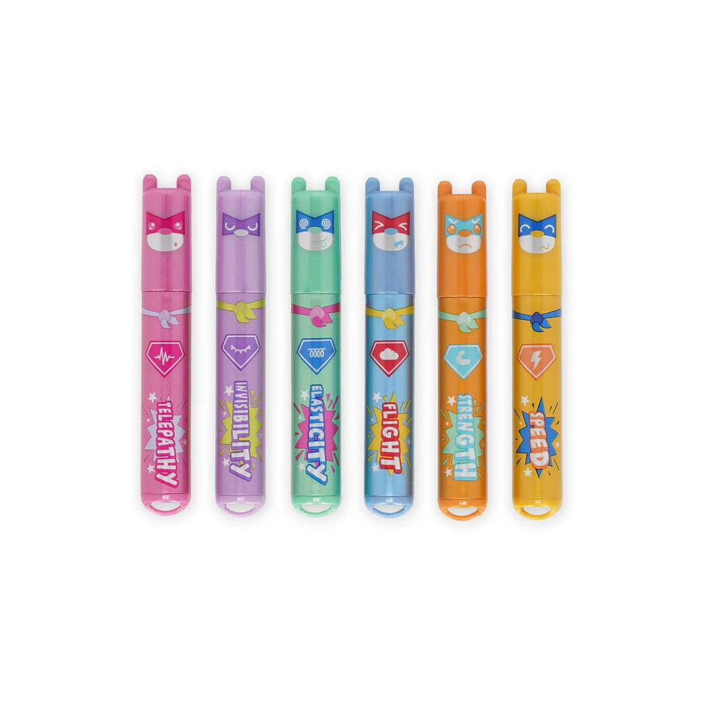 SET DI 6 MINI EVIDENZIATORI - TEDDY BEAR - MULTICOLOR INK