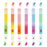MEOW - 6 EVIDENZIATORI DOPPIA PUNTA - KITTY - MULTICOLOR INK