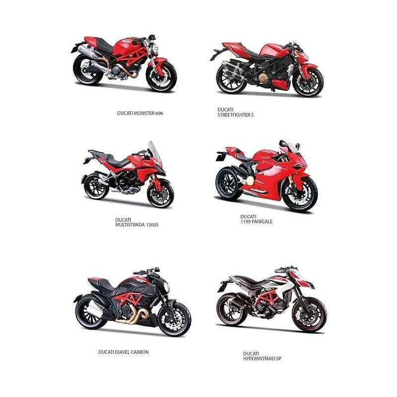 Maisto Ducati Motorcycle Collection Assorted Models Scale 1:18
