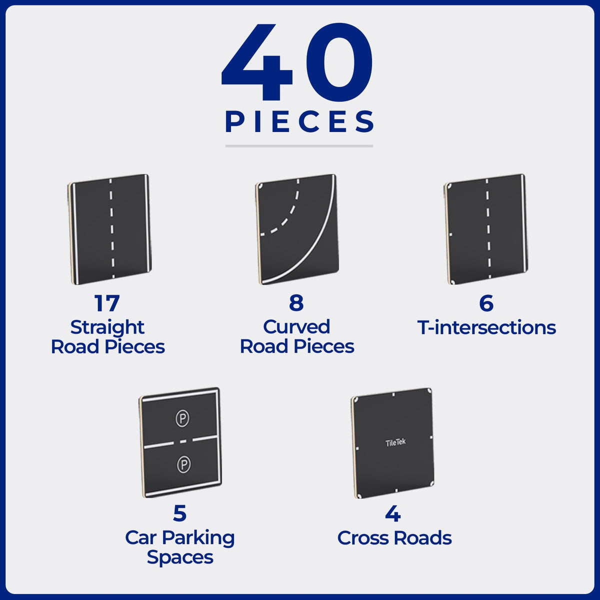 Tile Toppers - Strade - 40 pezzi
