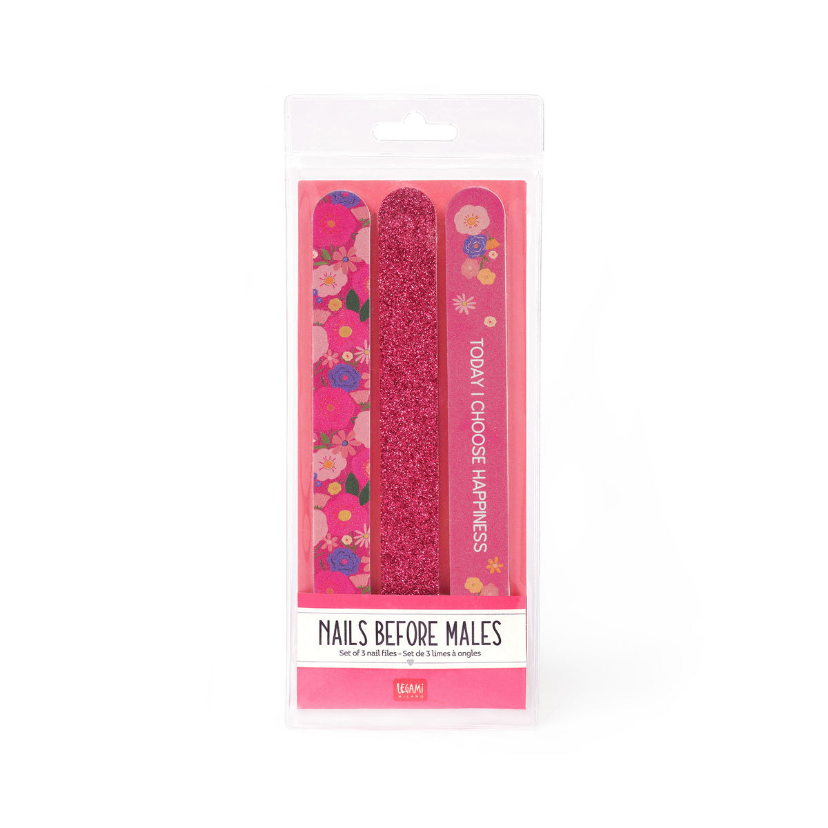 NAILS BEFORE MALES - SET DI 3 LIME PER UNGHIE - FLOWERS