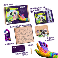PANDA Coloring with clay set