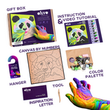 PANDA Coloring with clay set