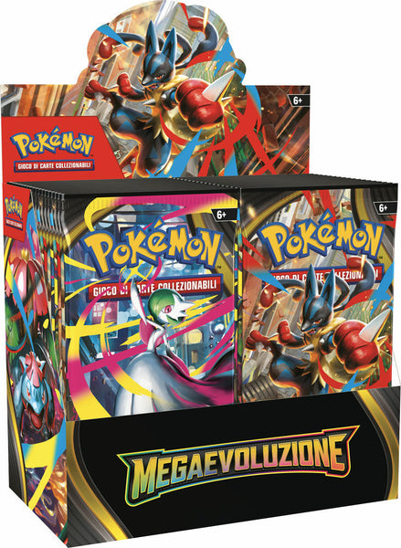 BOX 36 buste Pokémon M1 - Megaevoluzione - Bustina singola