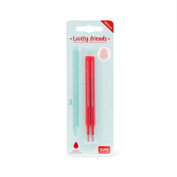 2 Refill Penna Gel L.Friends ROSSO