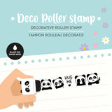 TIMBRO DECORATIVO A RULLO - PANDA - BLACK INK