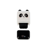 TIMBRO DECORATIVO A RULLO - PANDA - BLACK INK