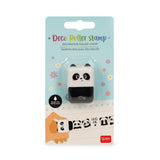 TIMBRO DECORATIVO A RULLO - PANDA - BLACK INK