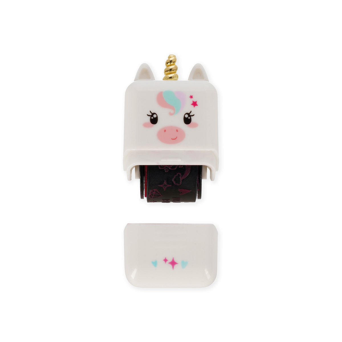 TIMBRO DECORATIVO A RULLO - UNICORN - FUCHSIA INK