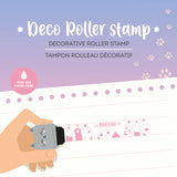 TIMBRO DECORATIVO A RULLO - KITTY - PINK INK