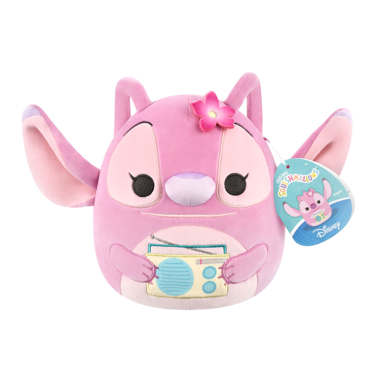 Squishmallows 25cm Disney Stitch Angel con stereo