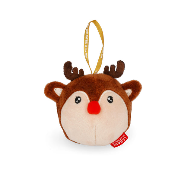 PLUSH CHRISTMAS DECORATION - HO-HO-HORNAMENTS - REINDEER