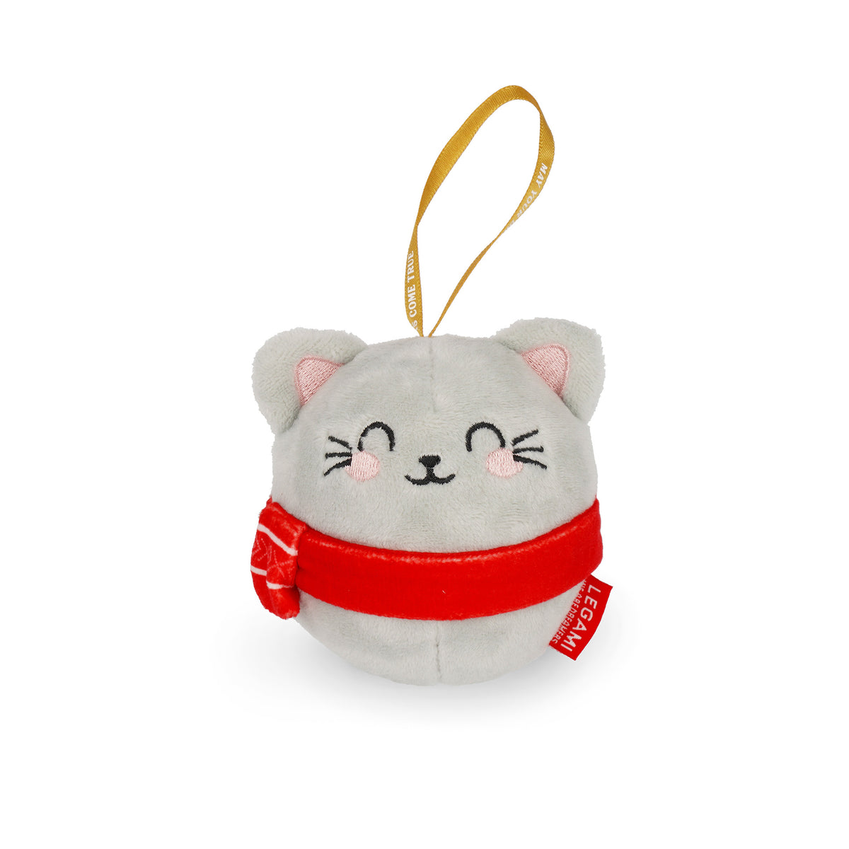 PLUSH CHRISTMAS DECORATION - HO-HO-HORNAMENTS - KITTY