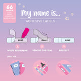 Set di 66 etichette adesive - Kitty