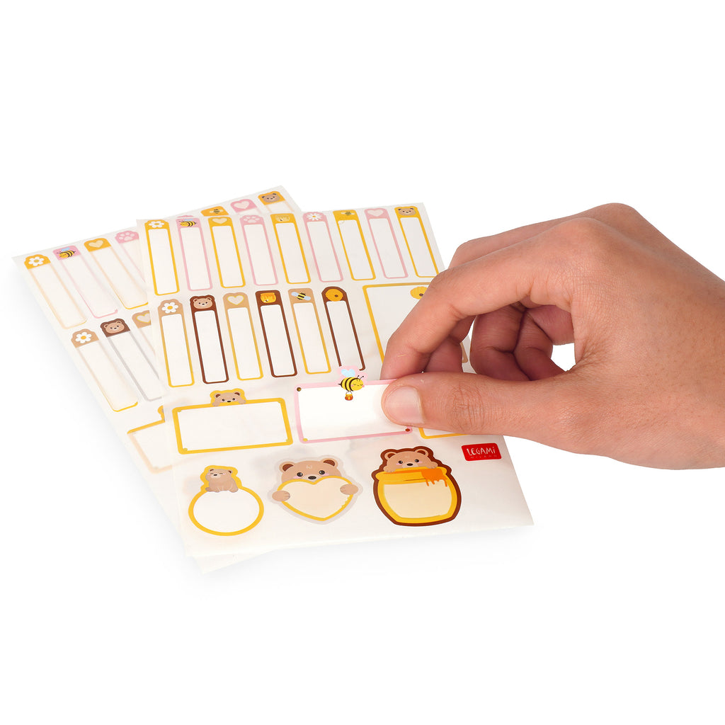 Set di 66 etichette adesive - Teddy