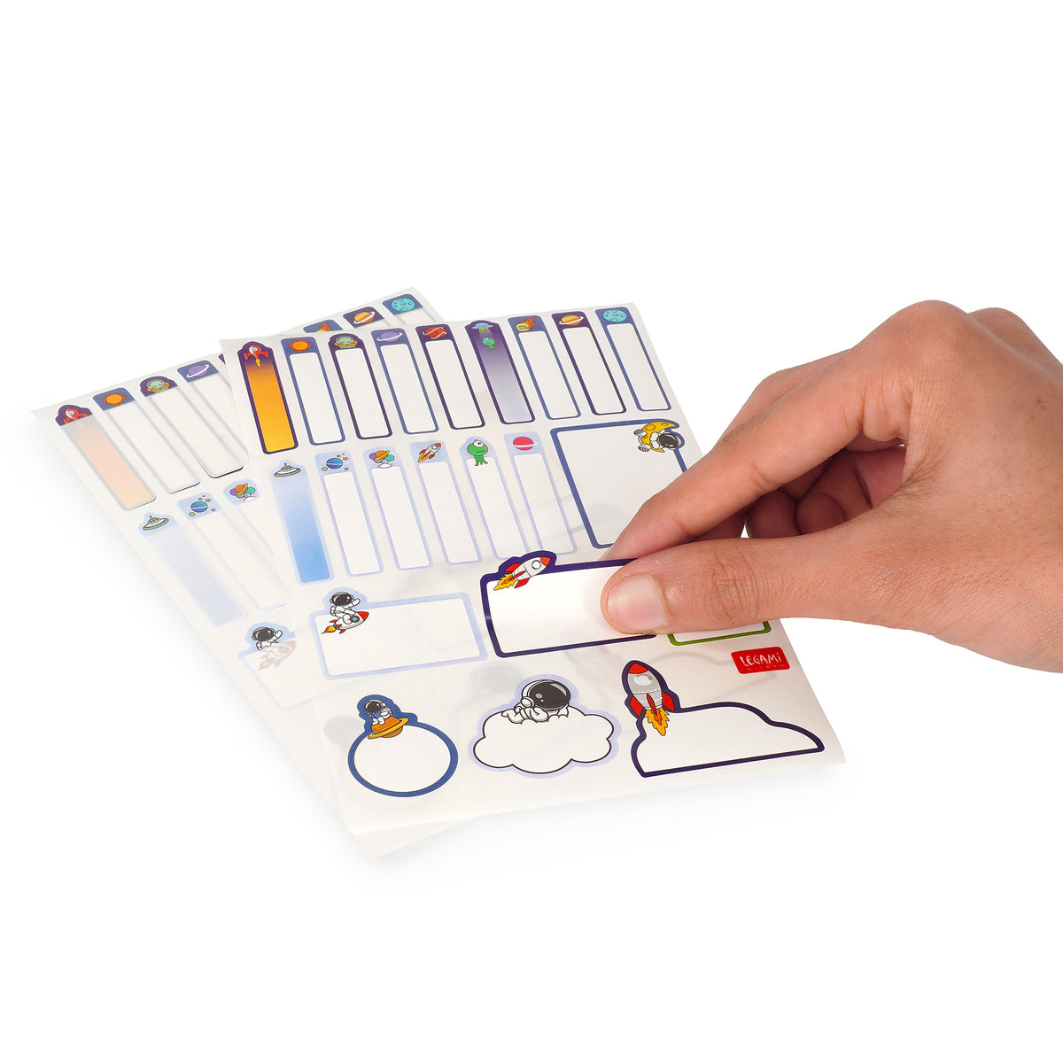 Set di 66 etichette adesive - Space