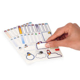 Set di 66 etichette adesive - Space