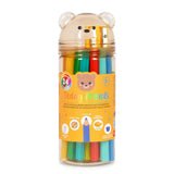 Teddy Friends - 24 Matite Colorate Temperino - Teddy Bear - Honey